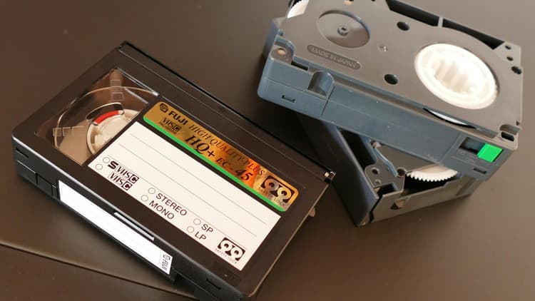LTO tape cartridge media showing decades of archive technology advancement